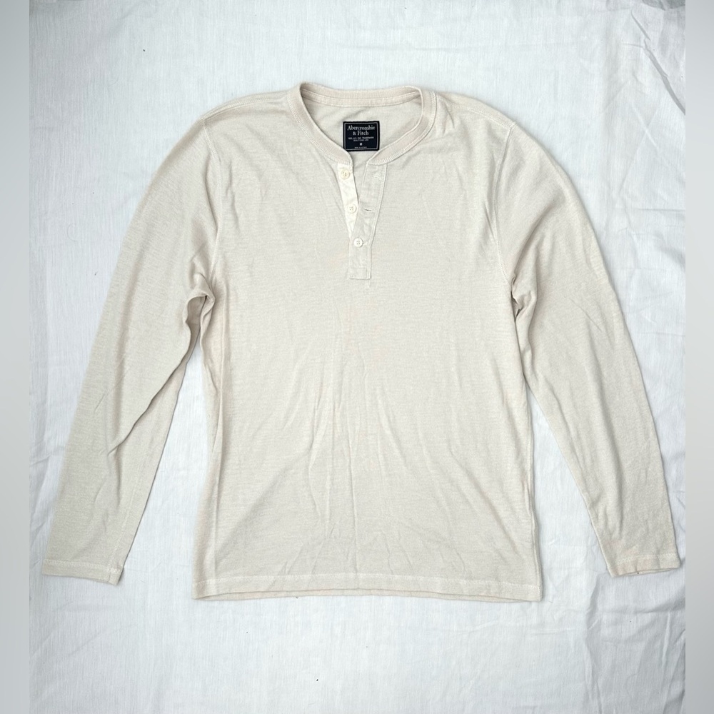 Abercrombie & Fitch Cream Long Sleeve